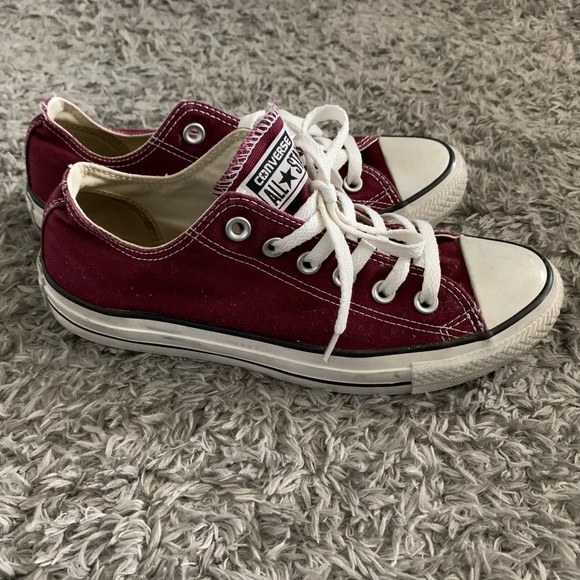 Converse Shoes - Burgundy All Star Converse